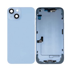 Tampa Traseira+Frame+Flex+Vibrator Apple iPhone 14 Plus Azul